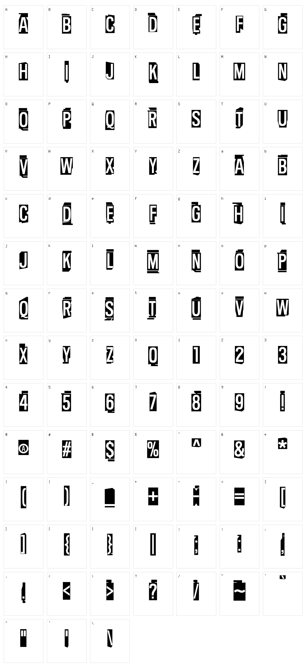 Pent-Up Rage Character Set