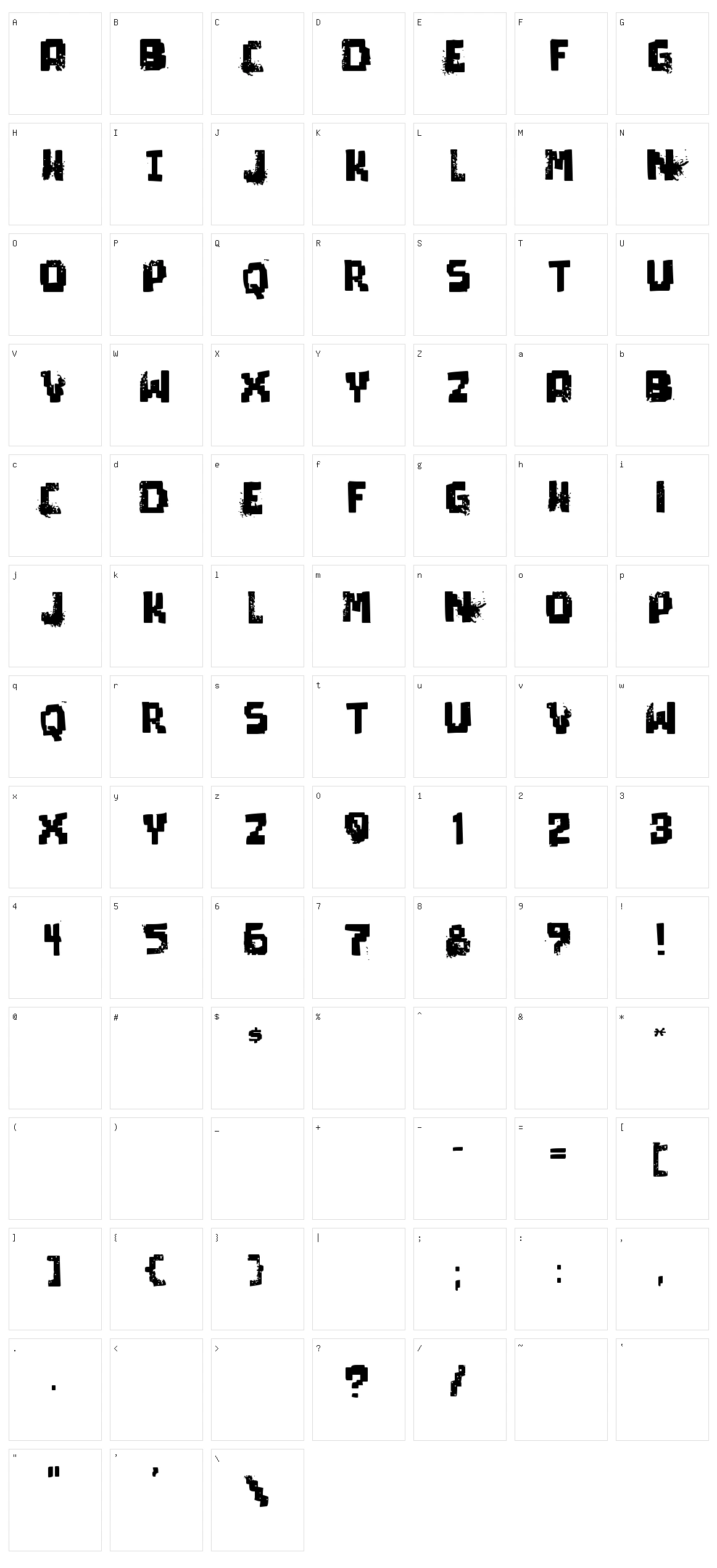 Pixel Dead Character Set