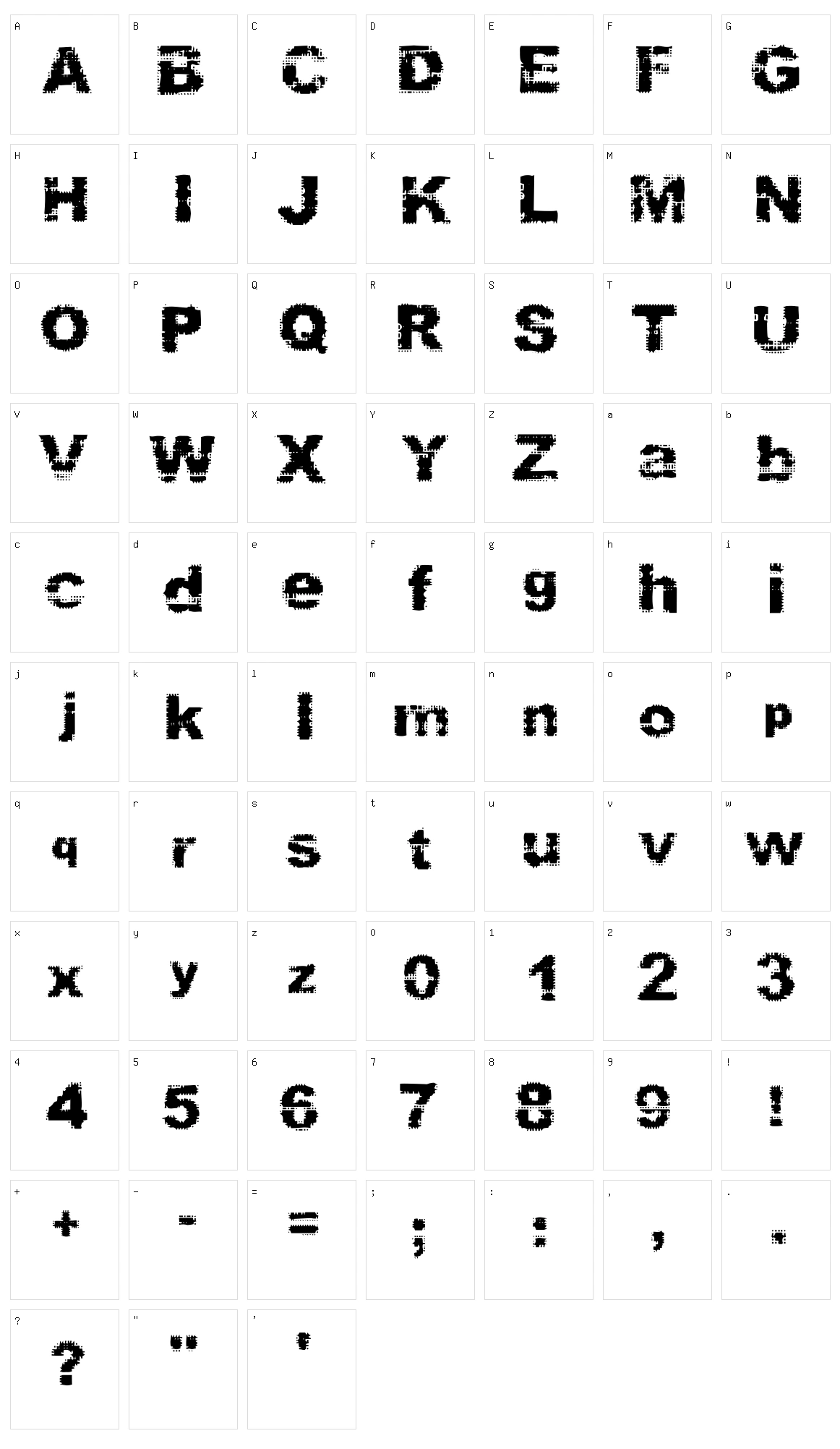 Prefix Character Set