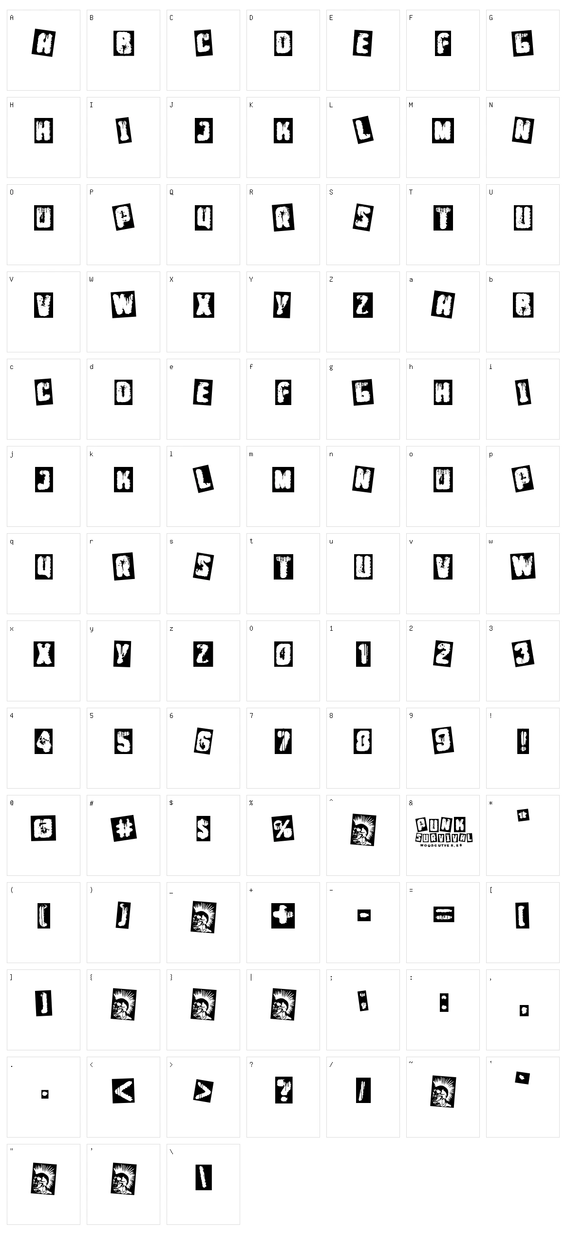 Punk Survival Character Set