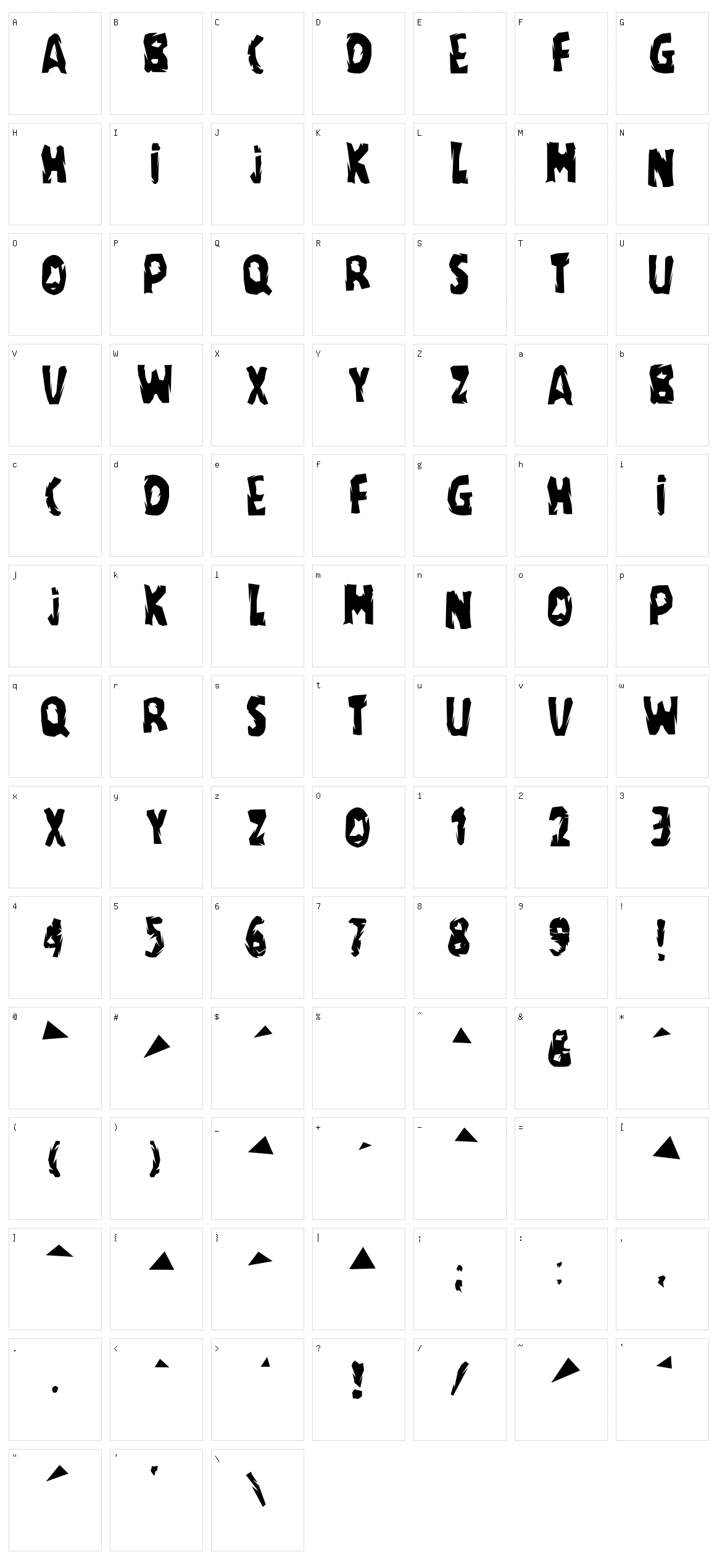 Regime Character Set