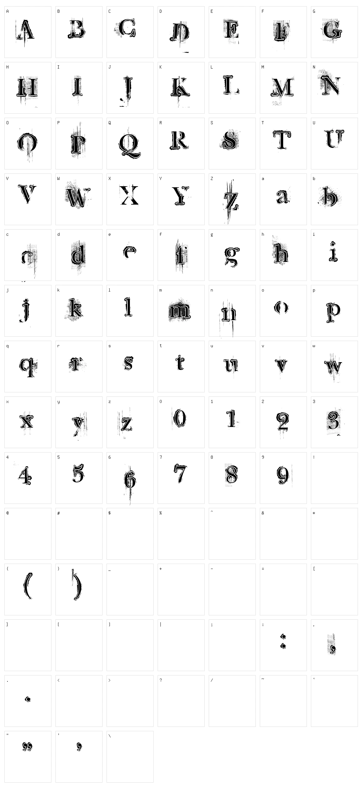 Retro Rock Poster Character Set