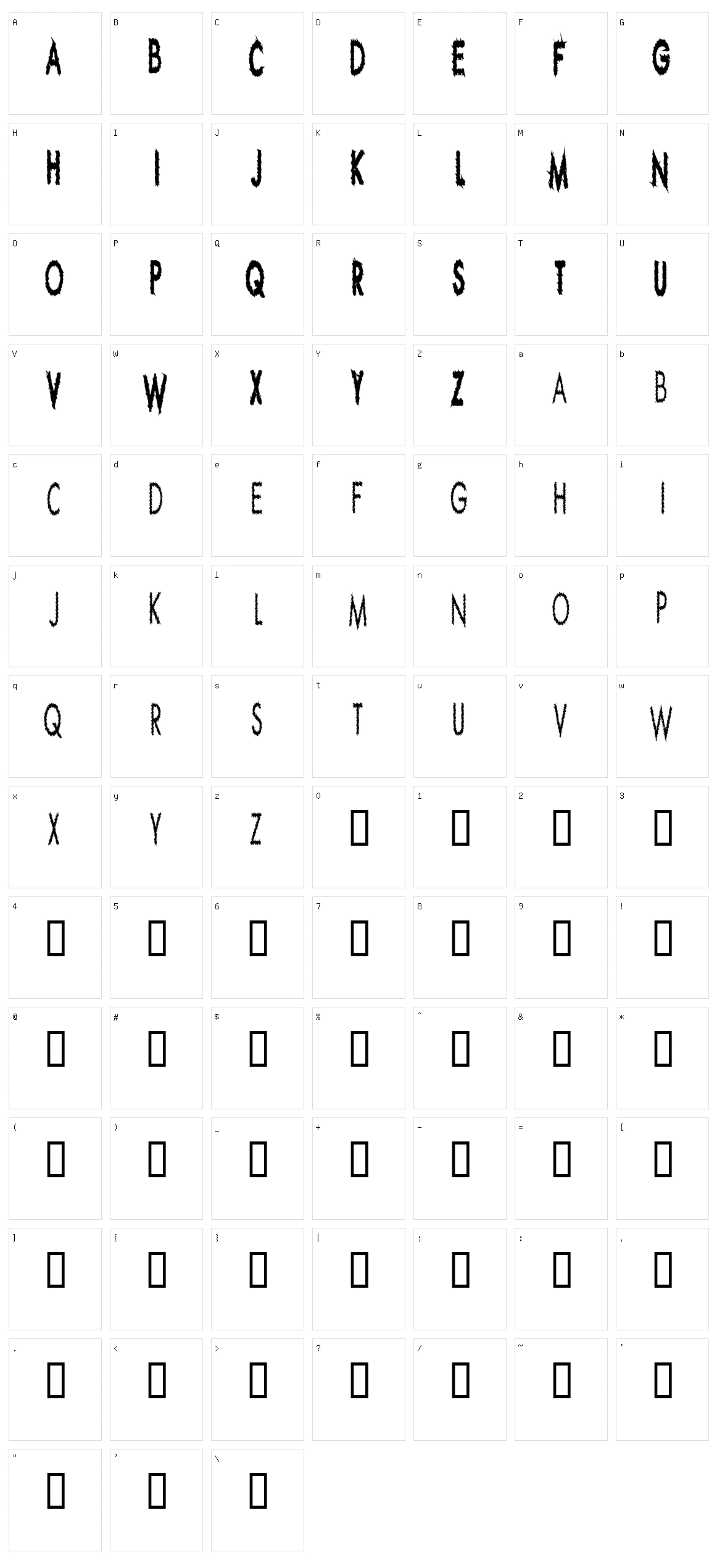 Ripple Crumb Character Set