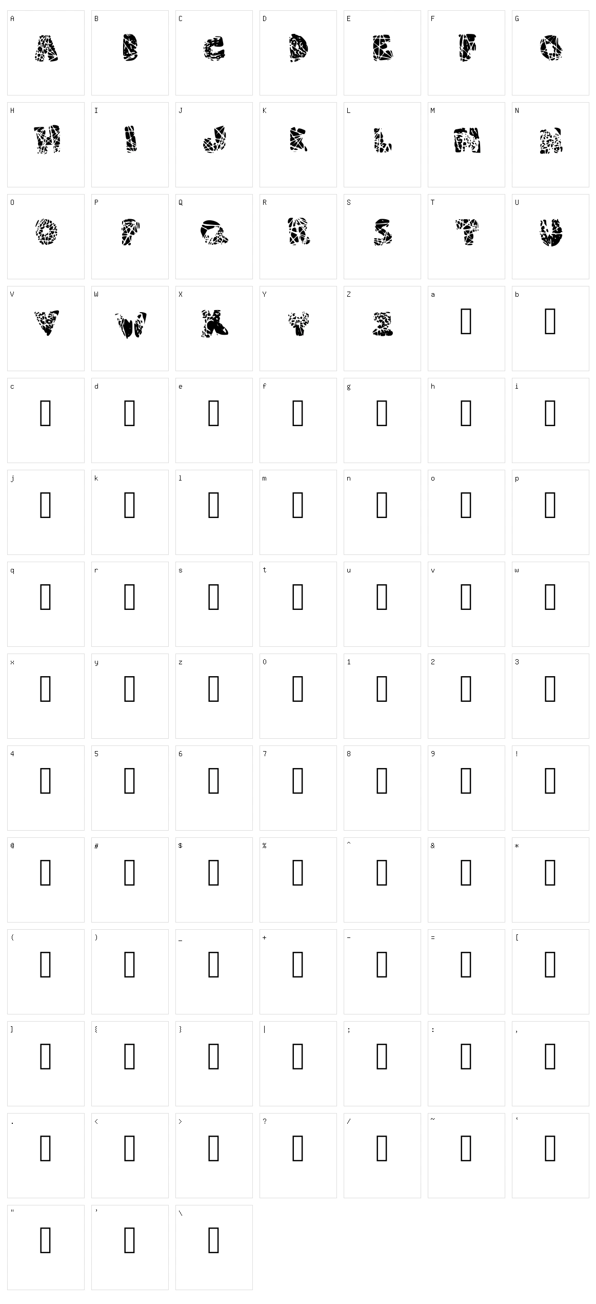 Roto Character Set