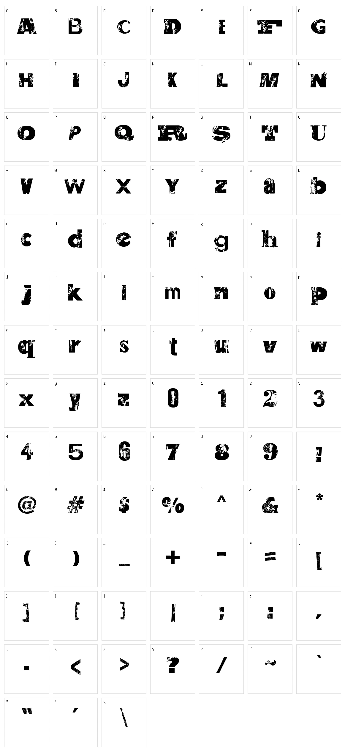 Saltpeter N Fungus Character Set