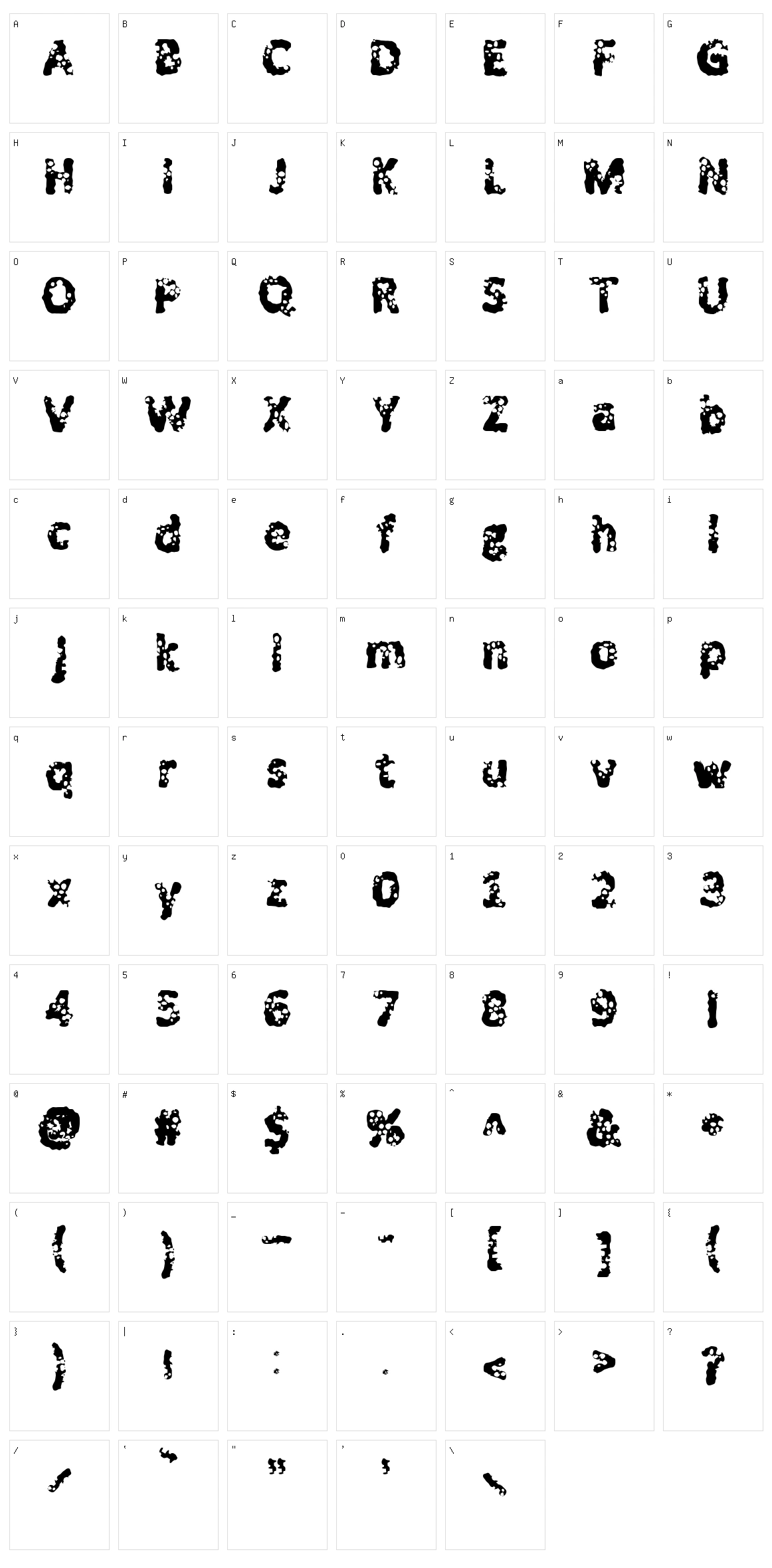 Shot Guns Character Set