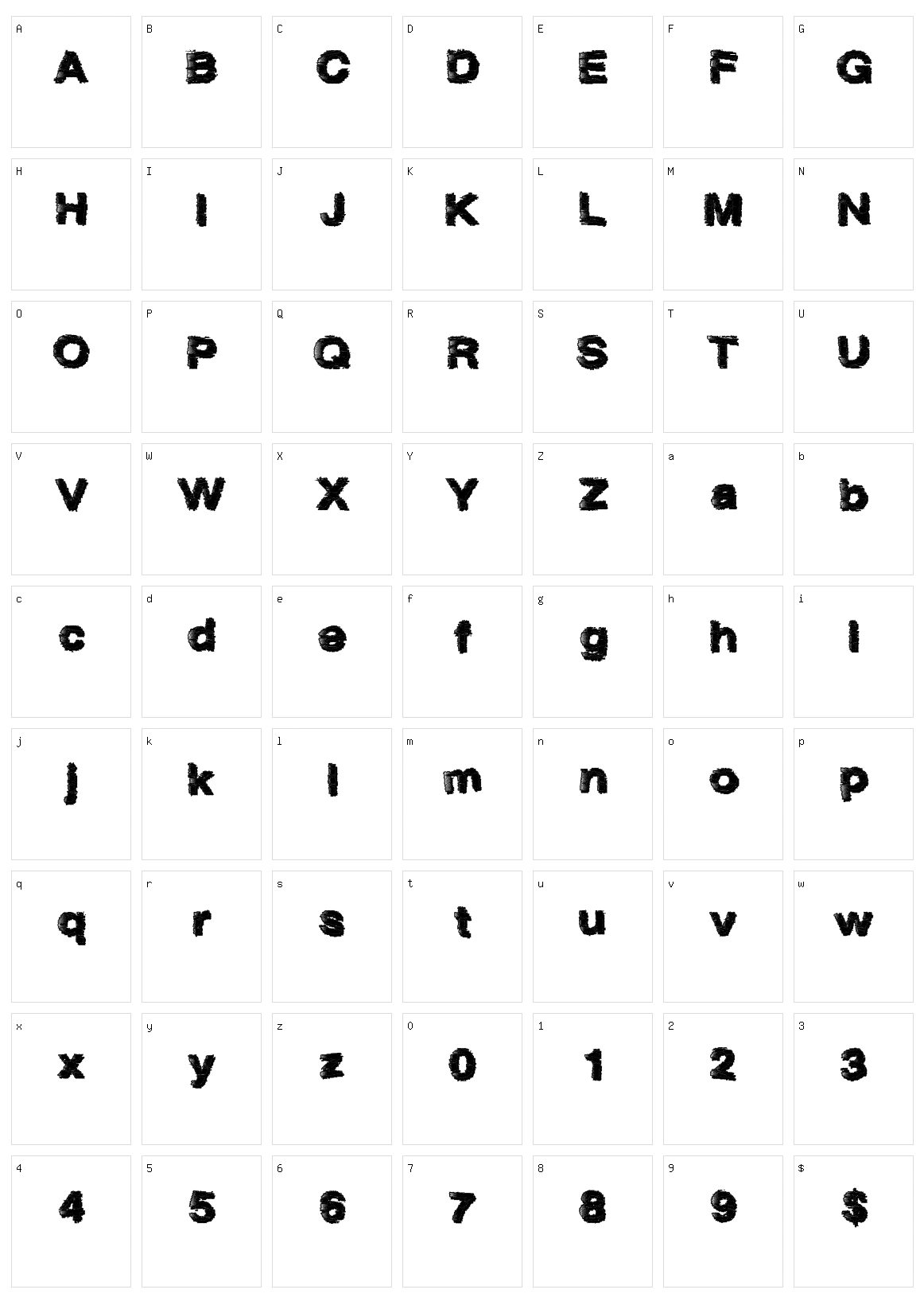 Space Flight Character Set