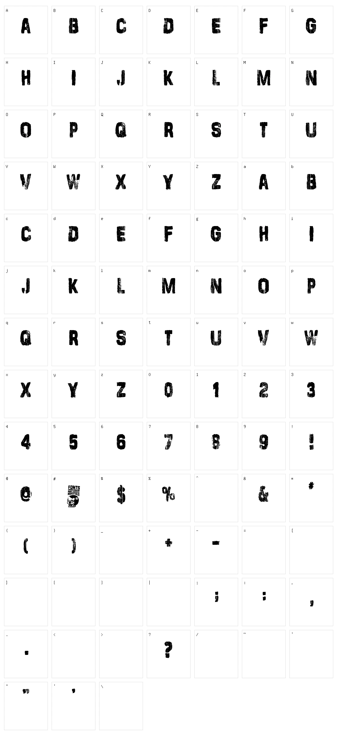 Stamp Empire Character Set