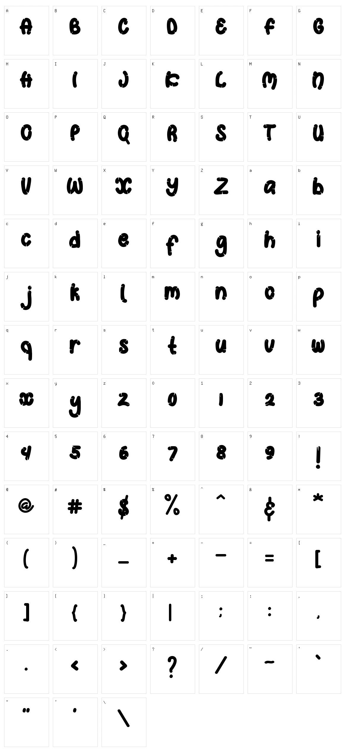 Ghosting Character Set