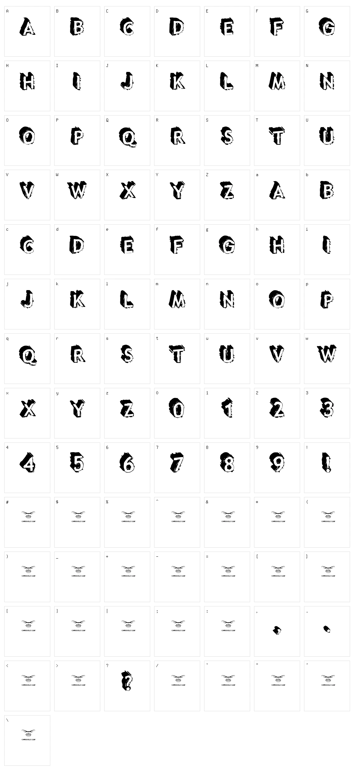 Taco Truck Militia Character Set