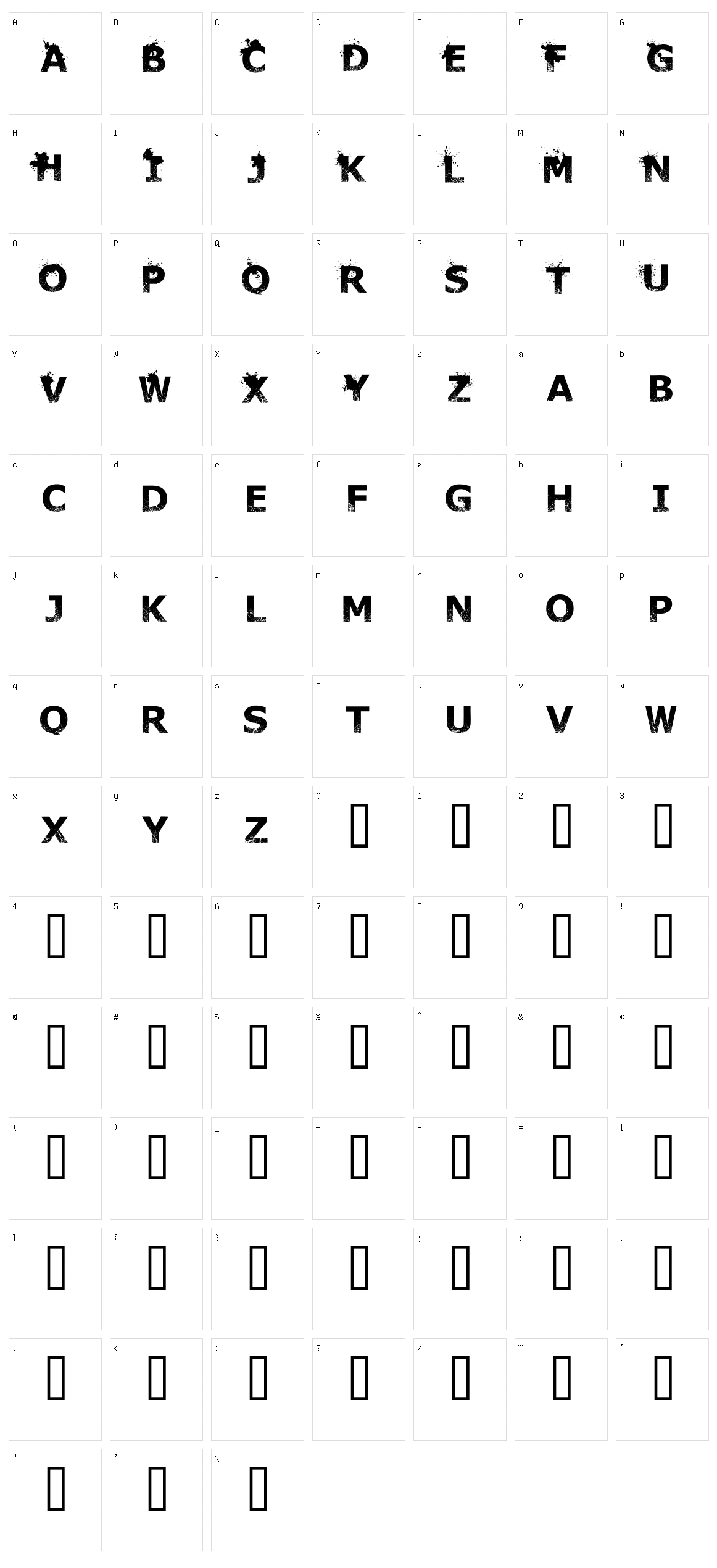 The Dead Are Coming Character Set