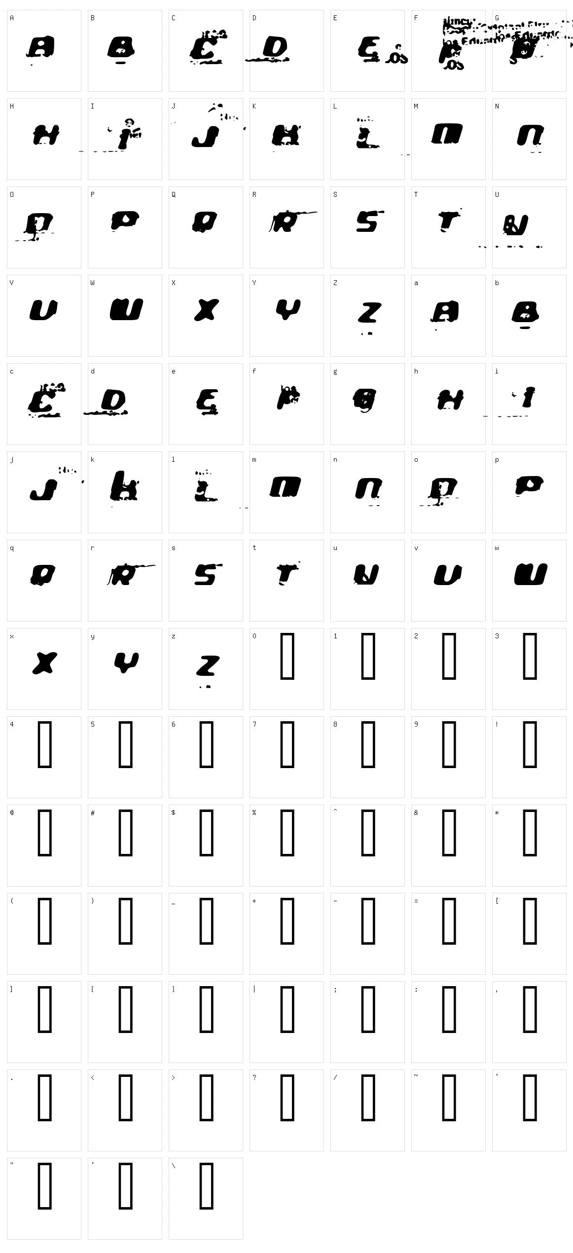 The Ultra Character Set