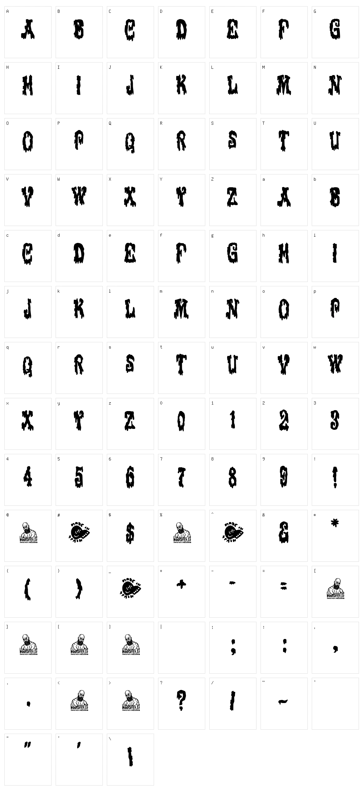 Victorian Terror Night Character Set