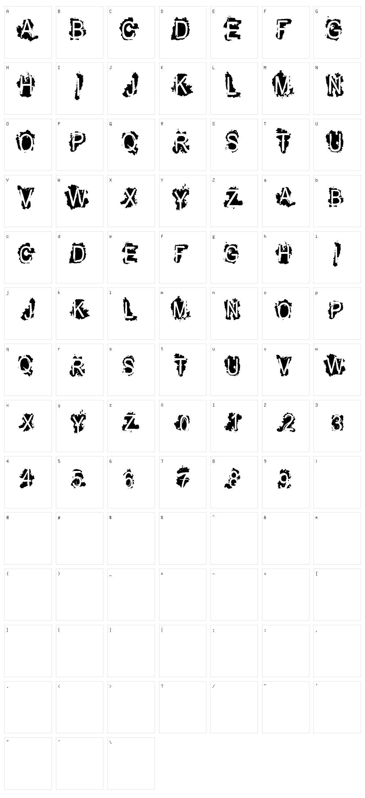 VTKS Refused Character Set