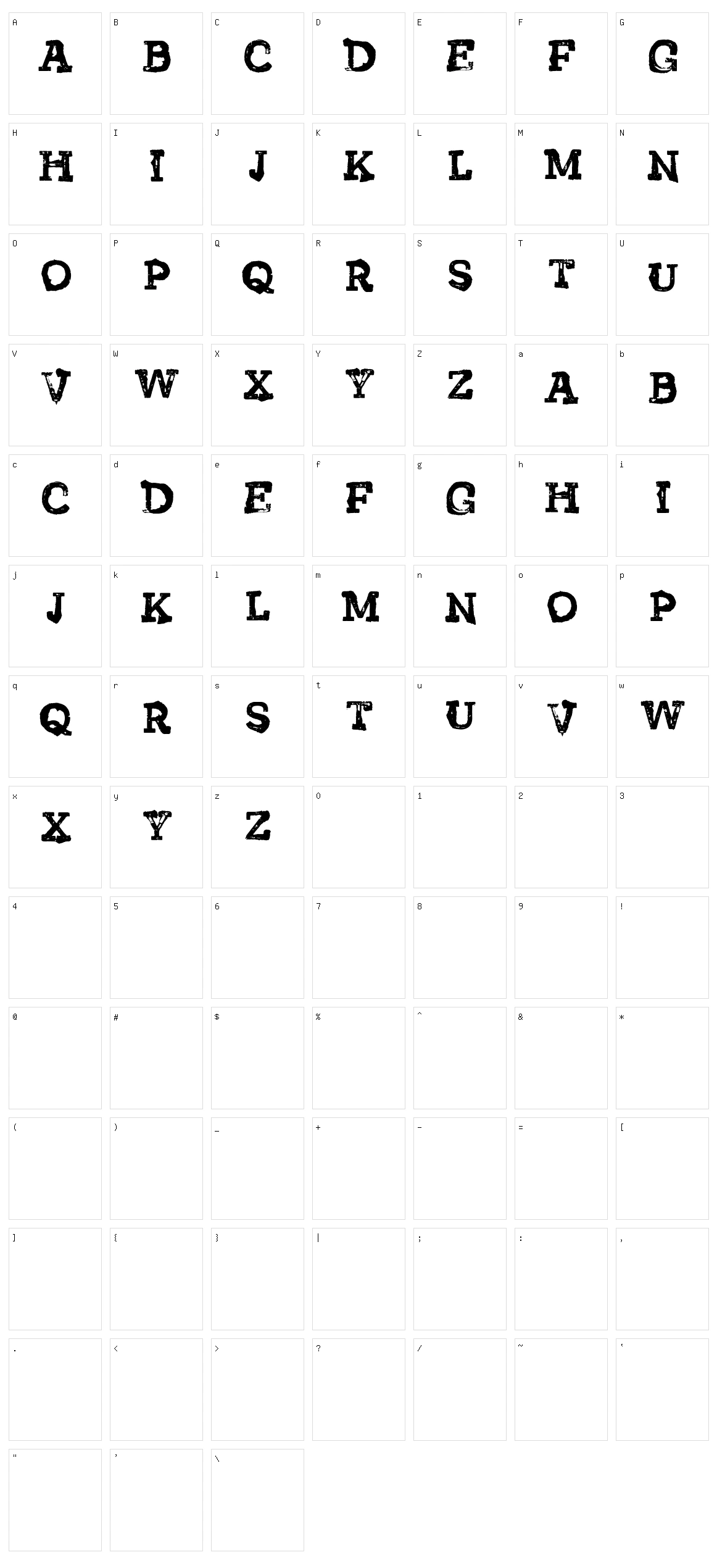 Vtks Sportage Character Set