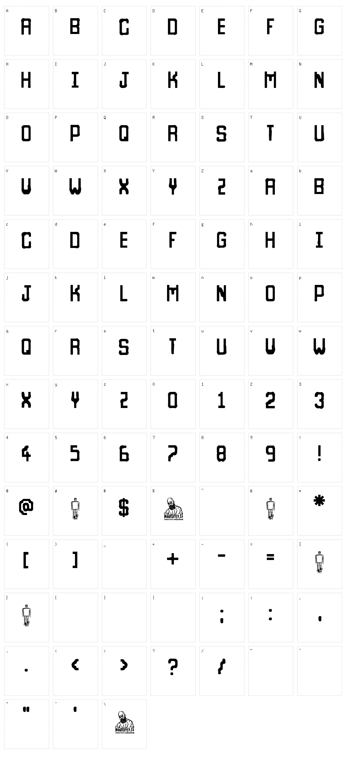 White Robot Character Set