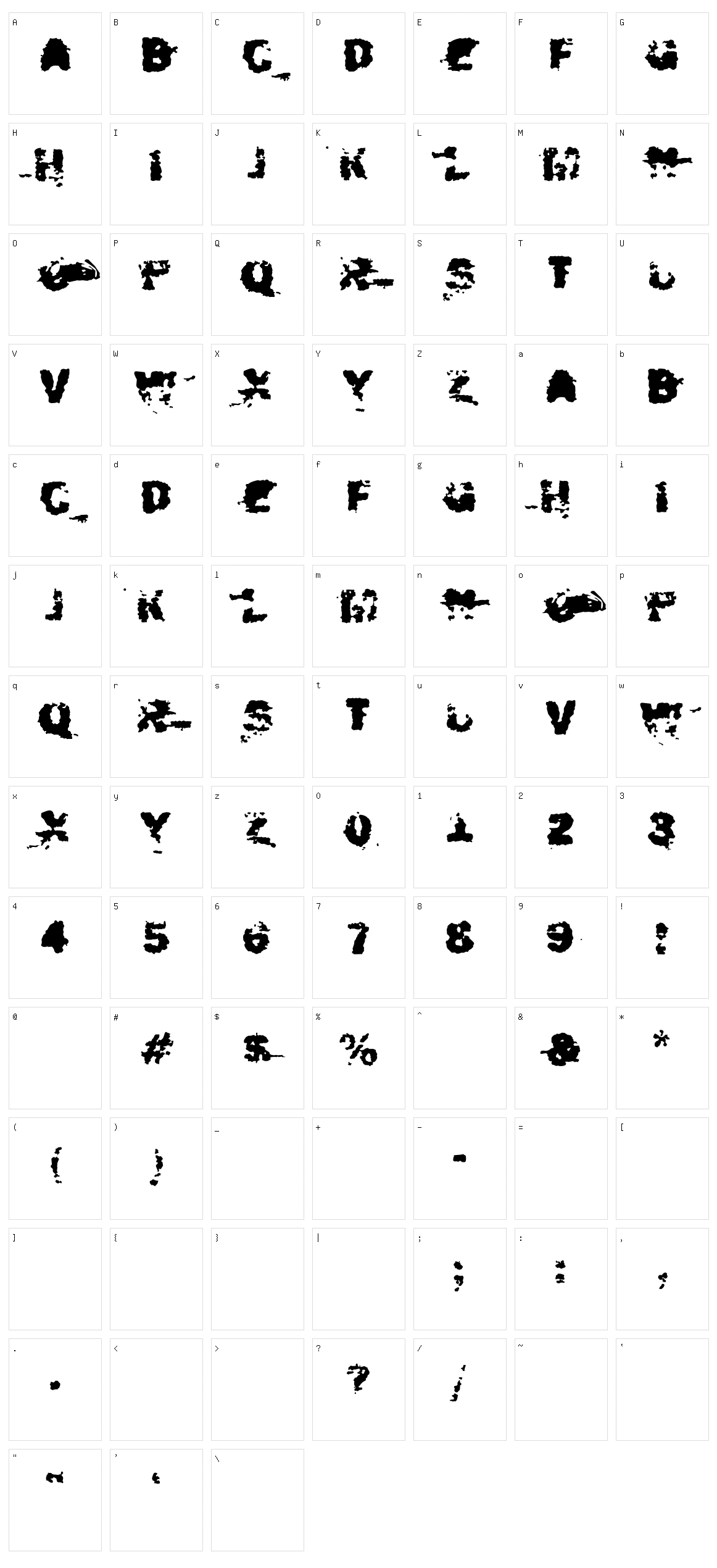 Xposed Character Set