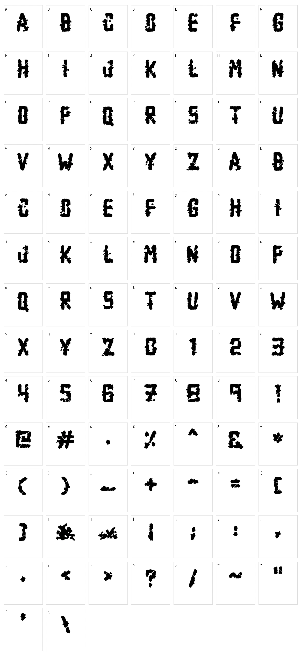 Zombie Apocalypse Character Set