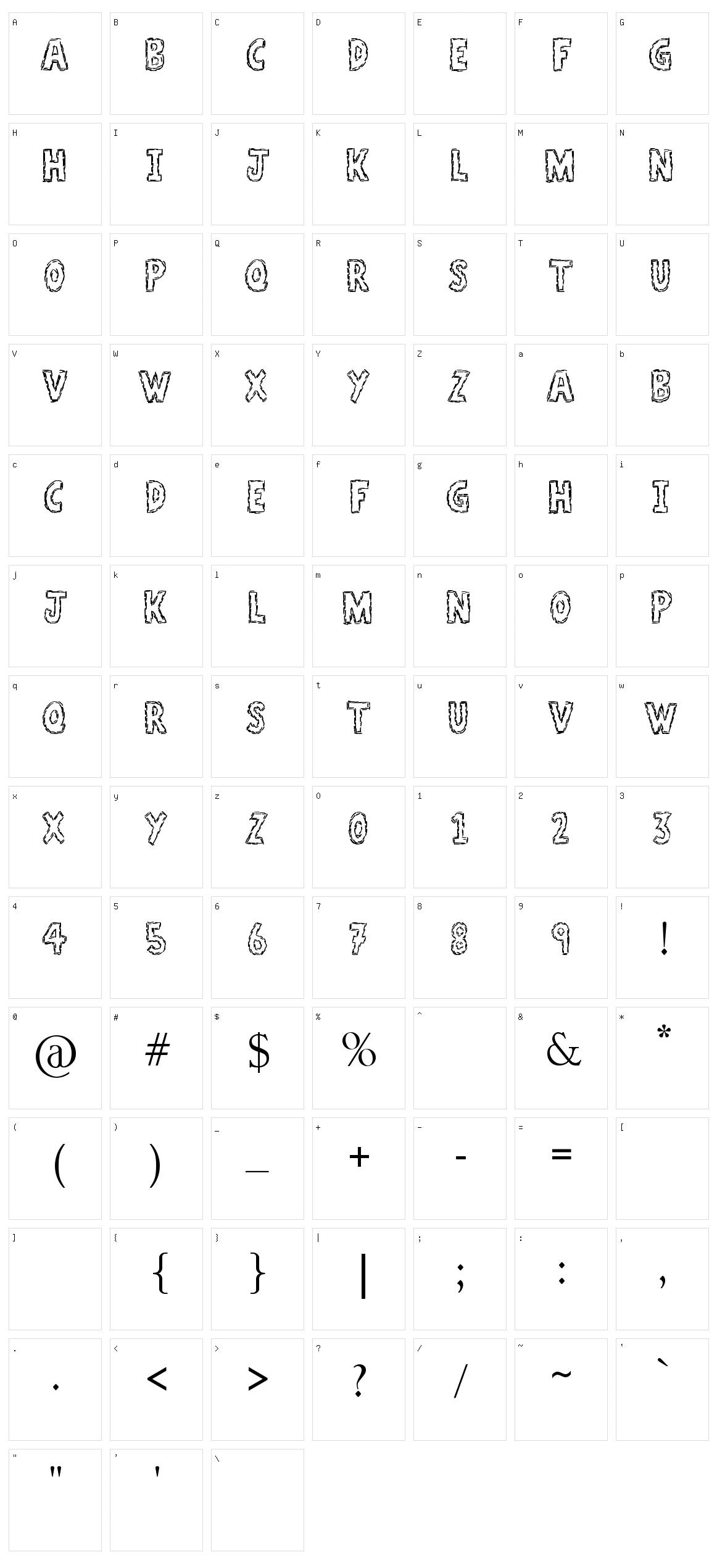 A Stitch Plus Nine Character Set