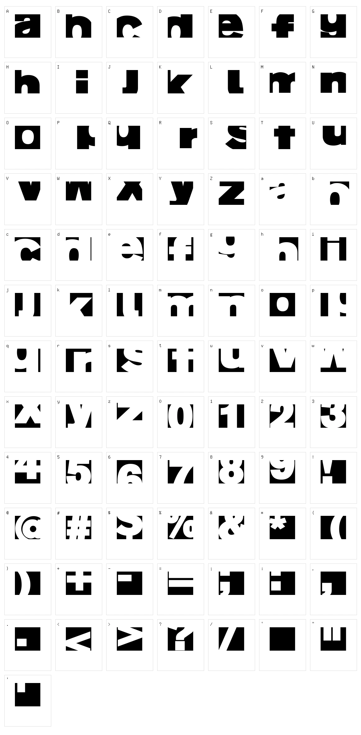 AI Fragment Character Set
