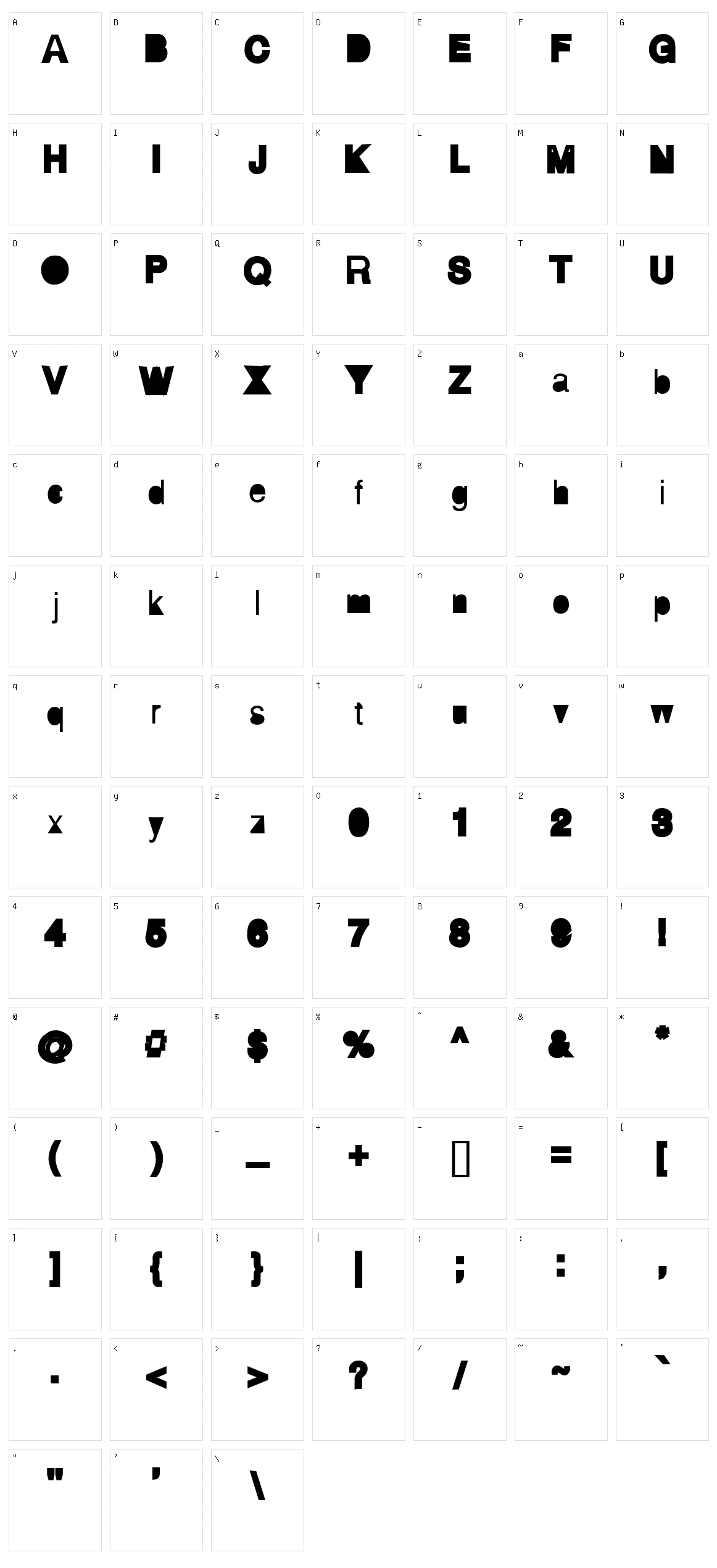 AI Hellvertigo Character Set