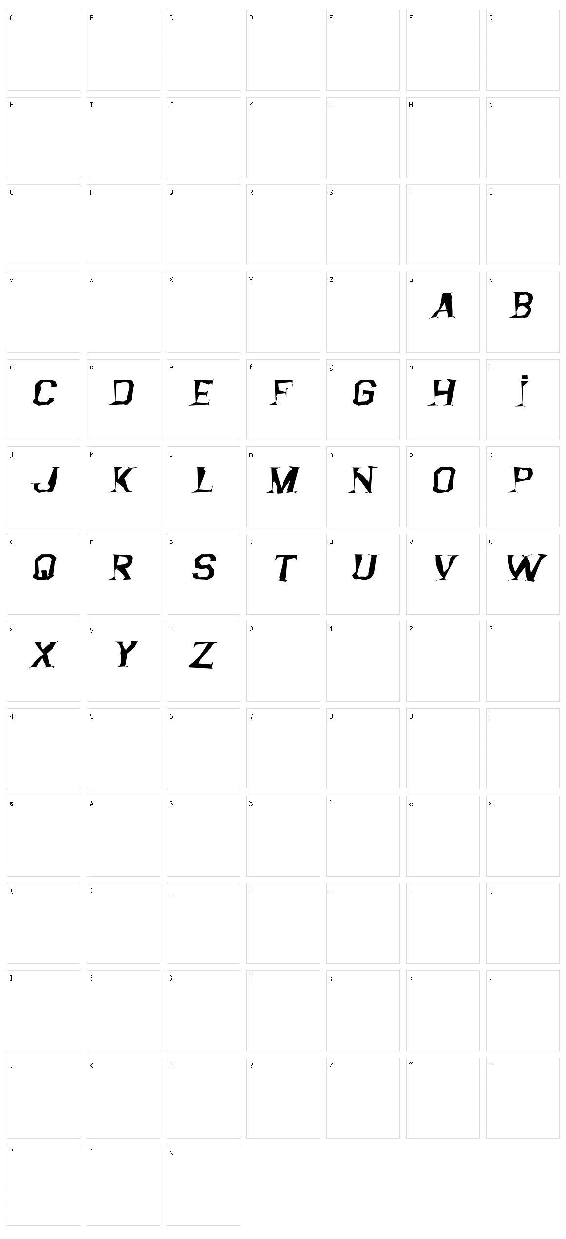 Argentina Austral Character Set