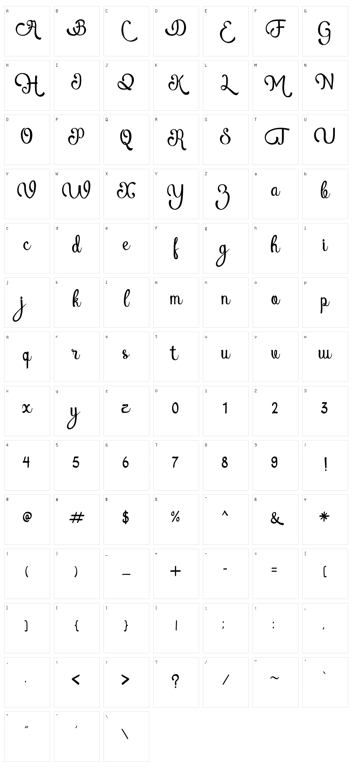 Atlantis Heart Character Set