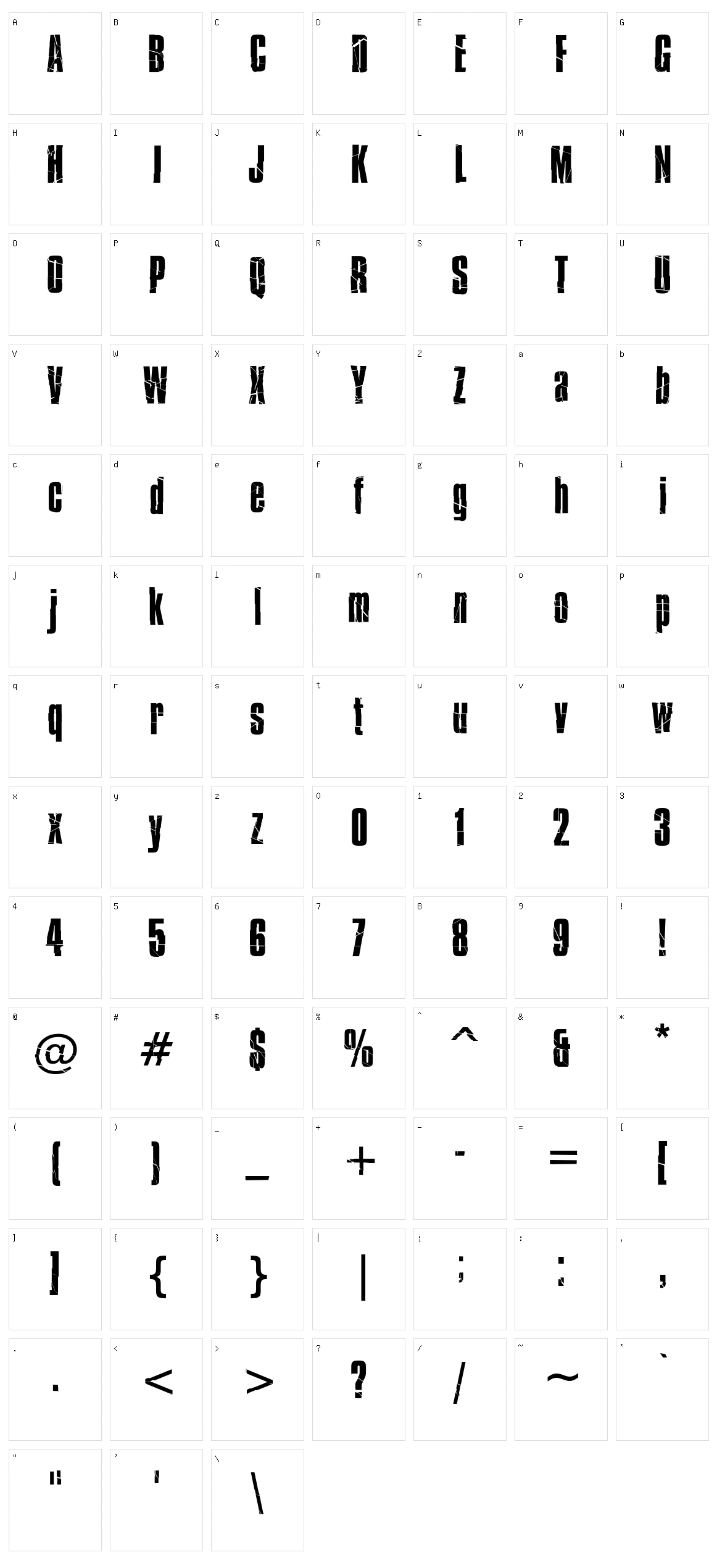 Bison Character Set