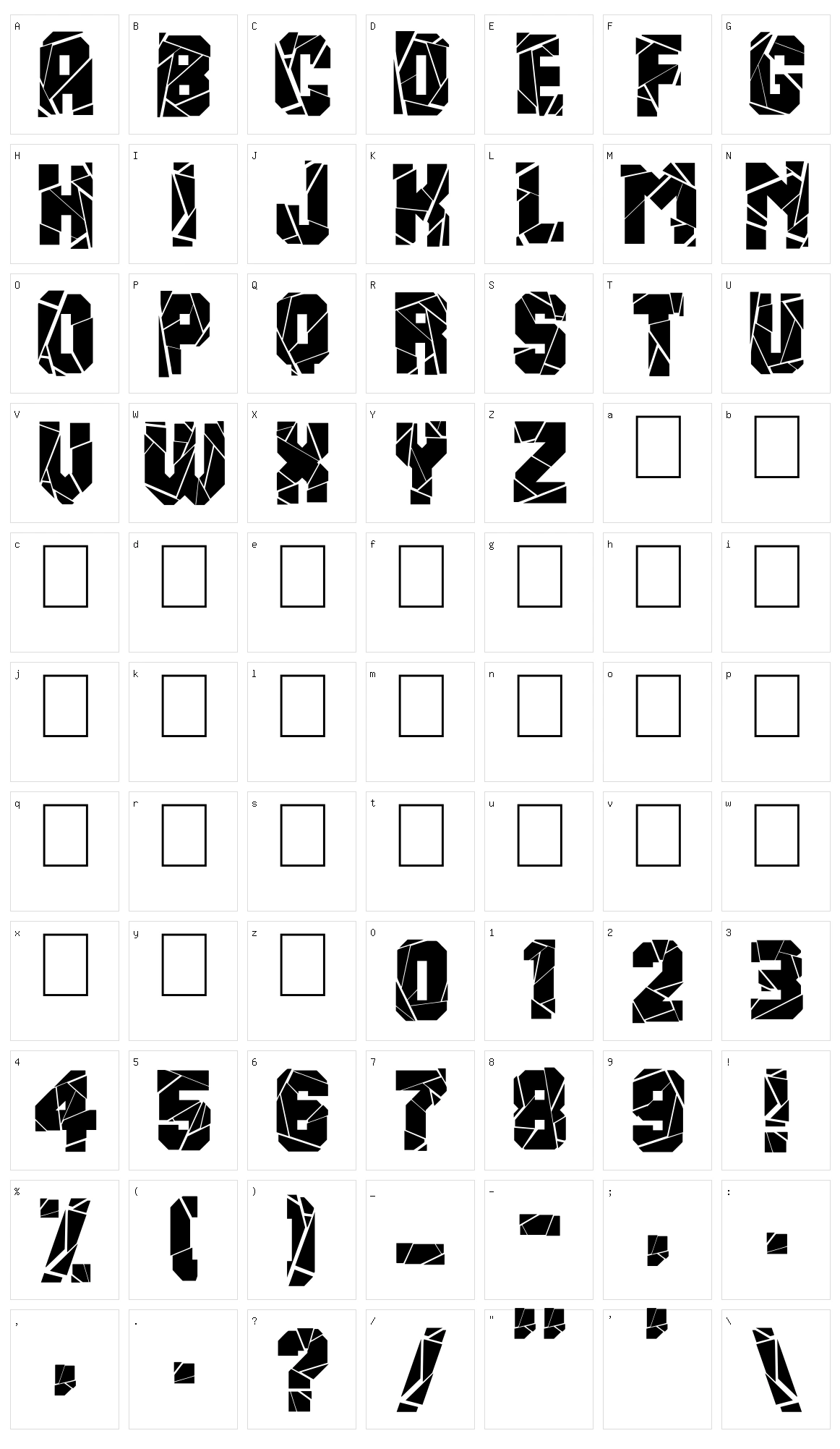 Break It Down Character Set