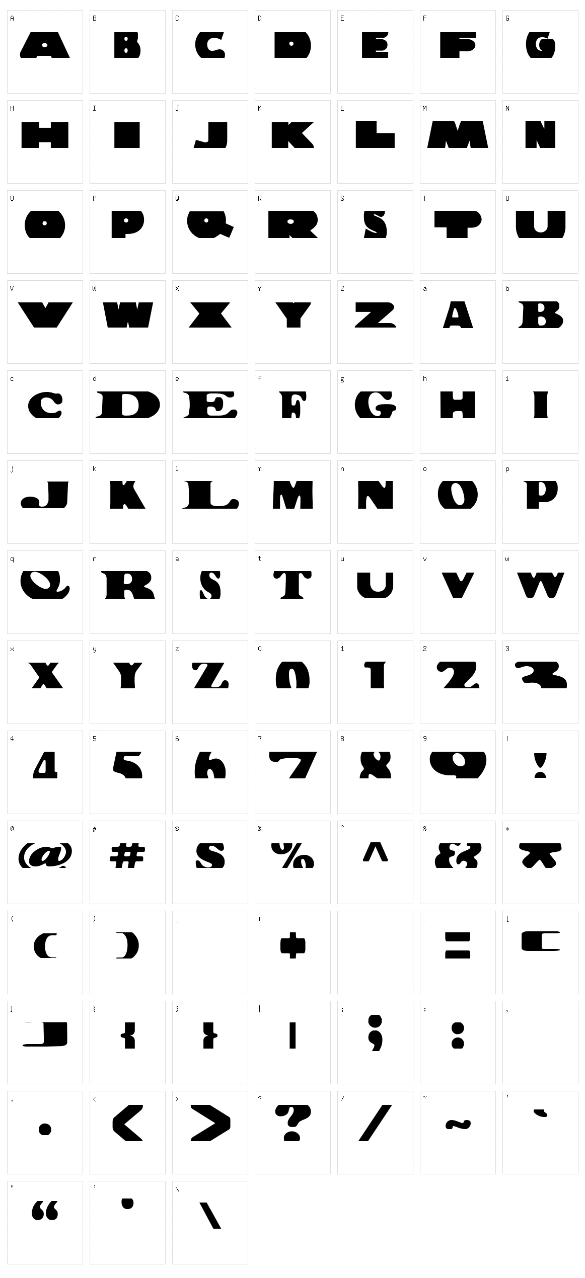 Building Bloc Character Set
