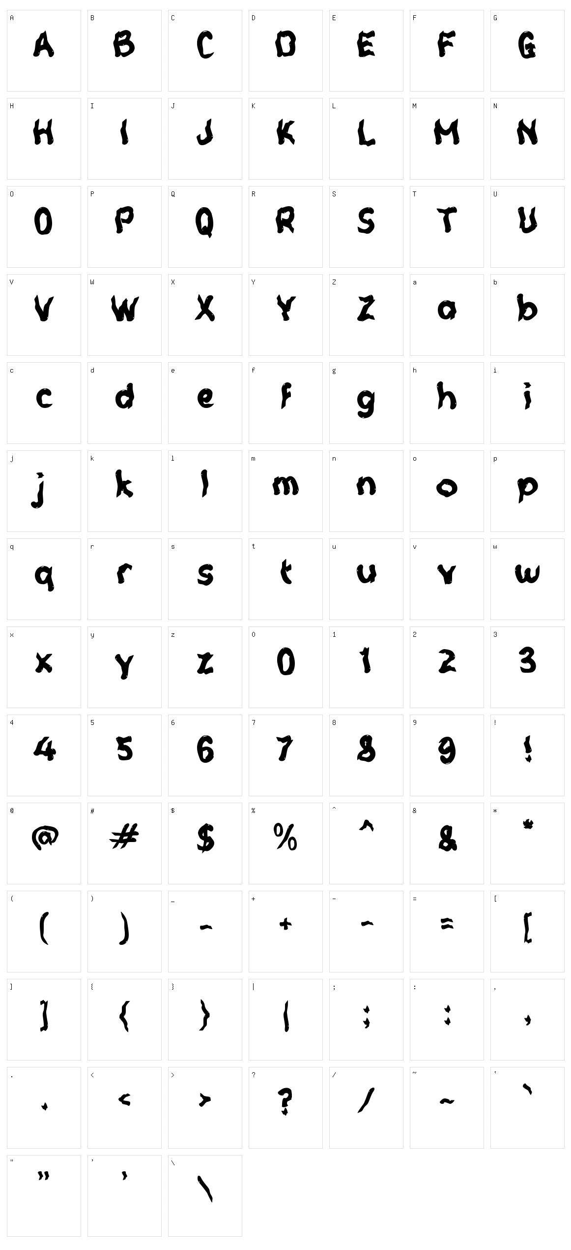 c Capillary Character Set