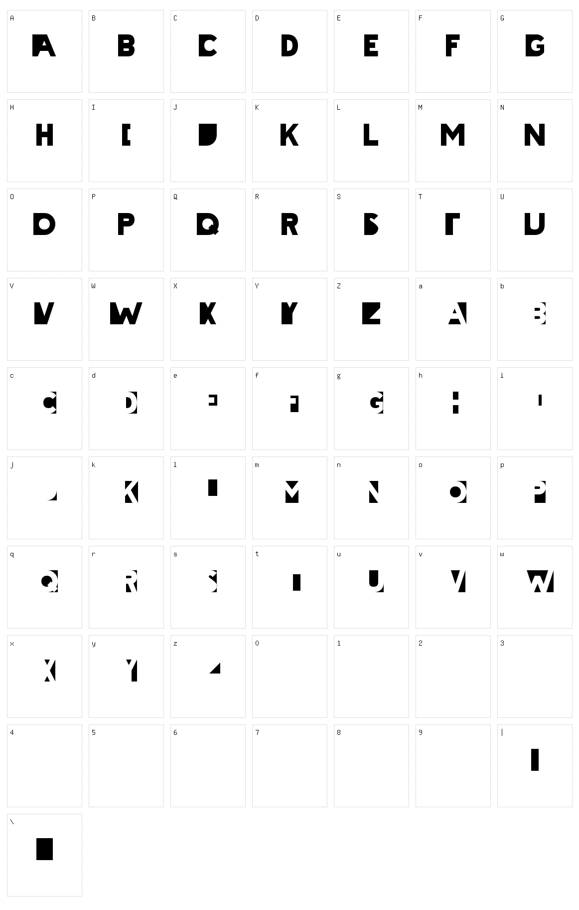 Cheatin Character Set