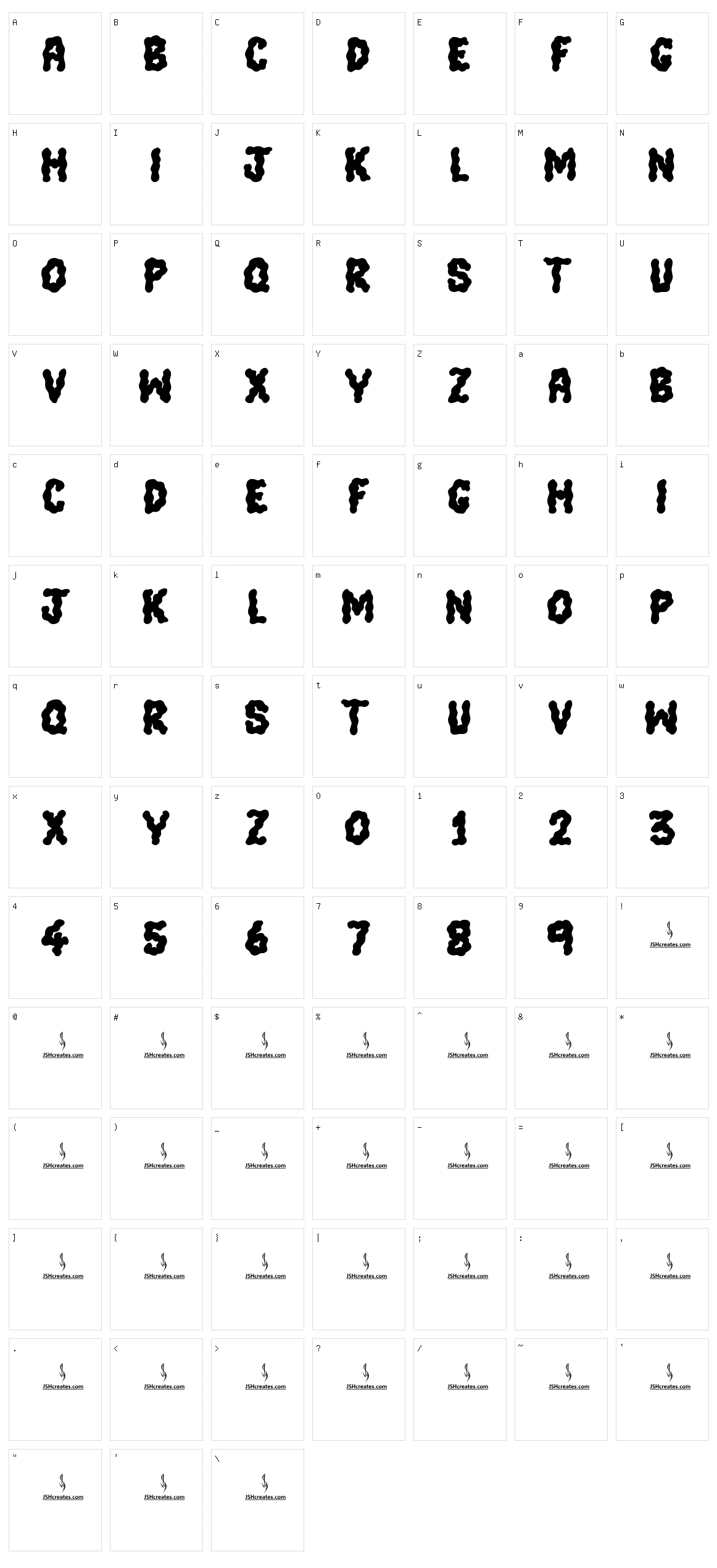 Color Me Purple Character Set