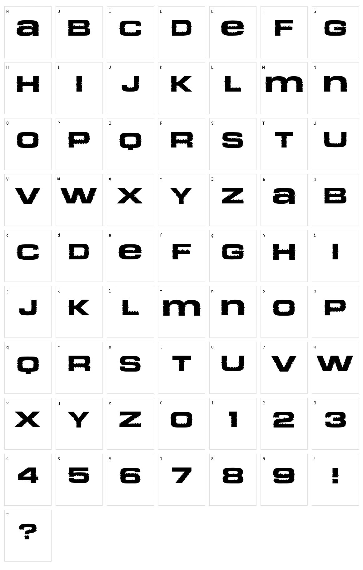 Cosmas Character Set