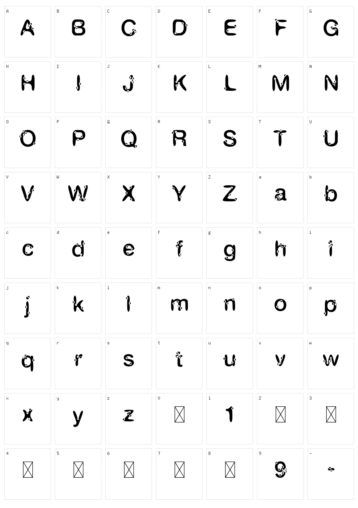 Covid-SY Character Set