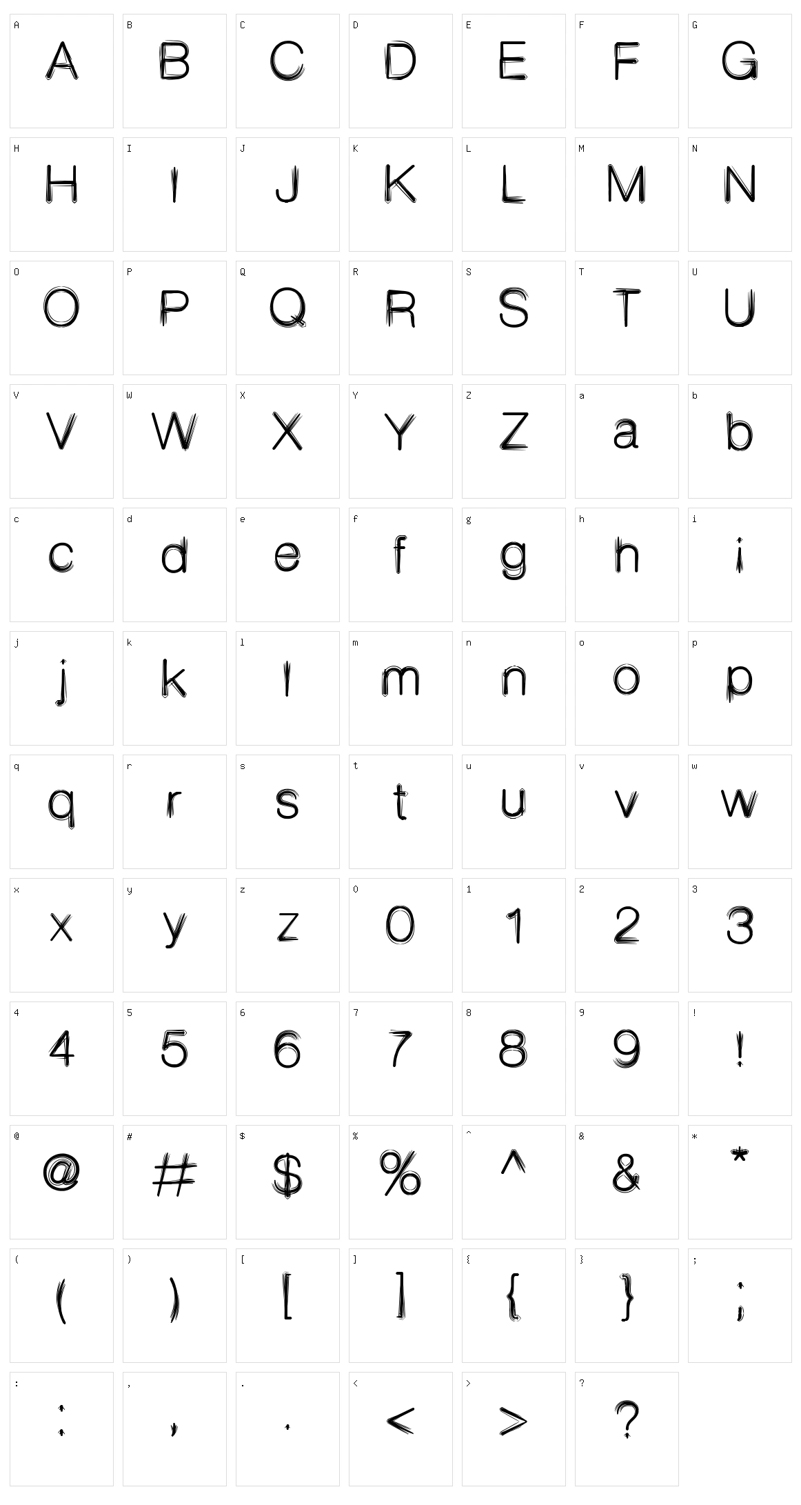 Decibel Character Set