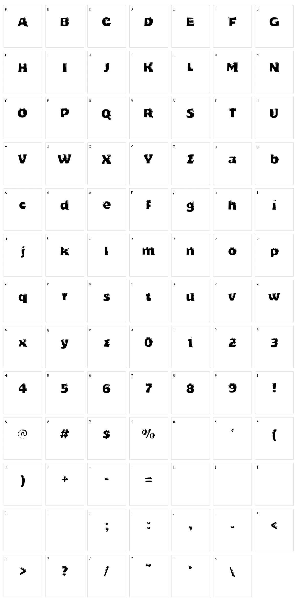 DeLeo Character Set