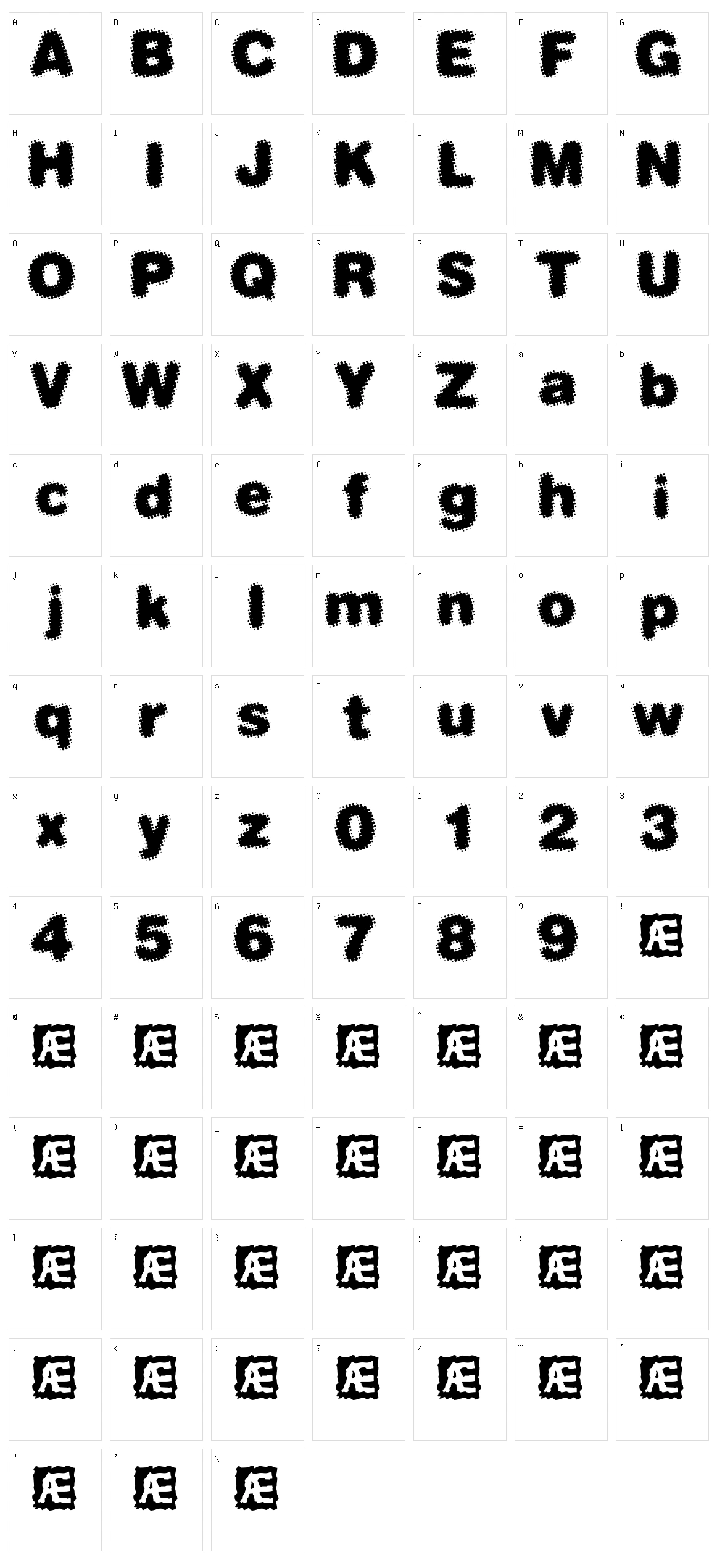 Dephunked BRK Character Set