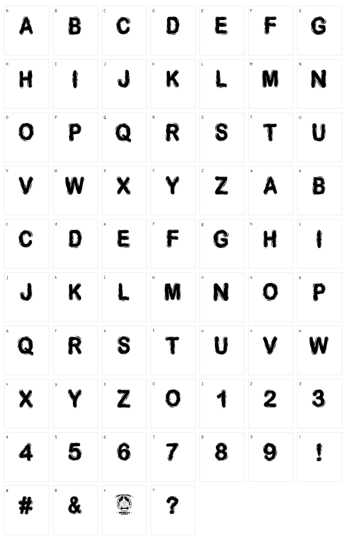 Desminore Character Set