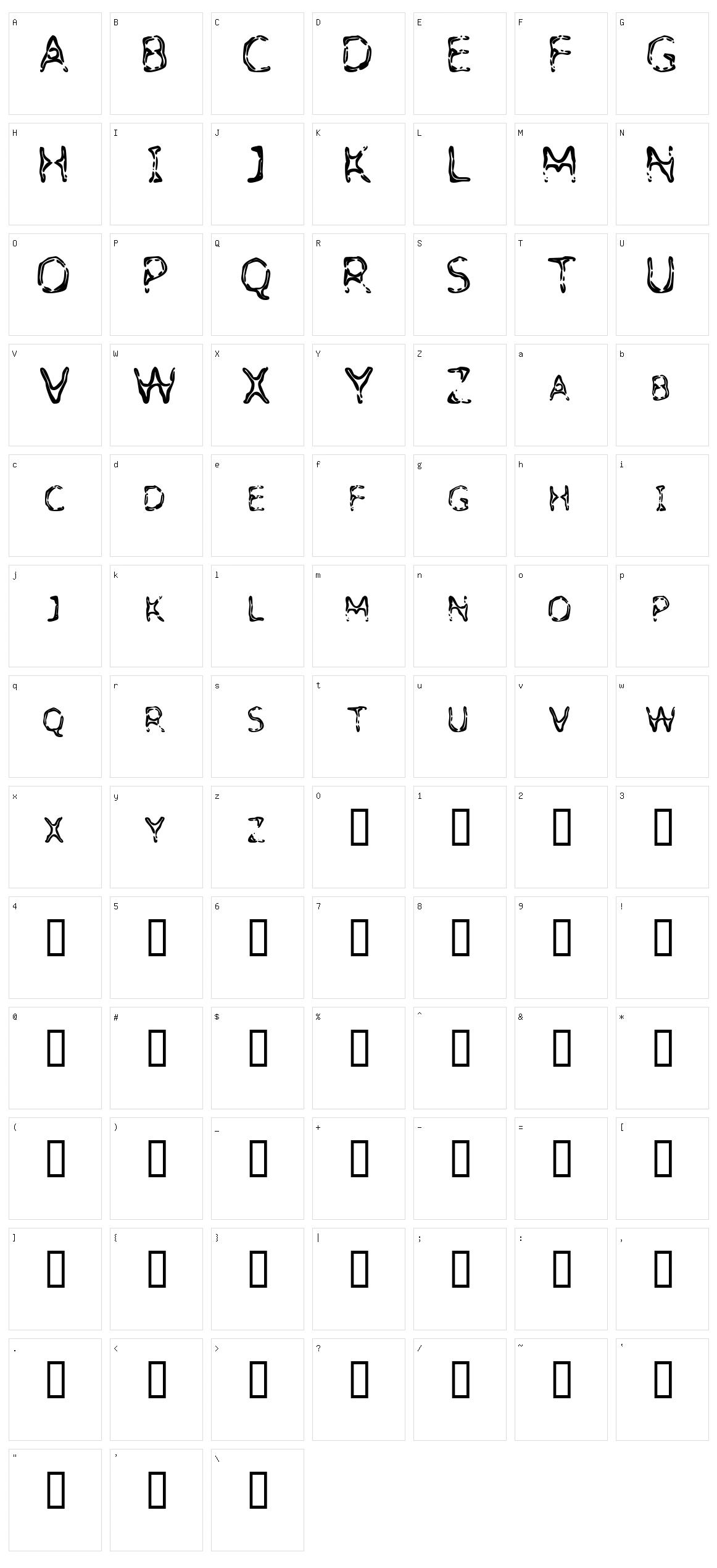 Detoxify Character Set