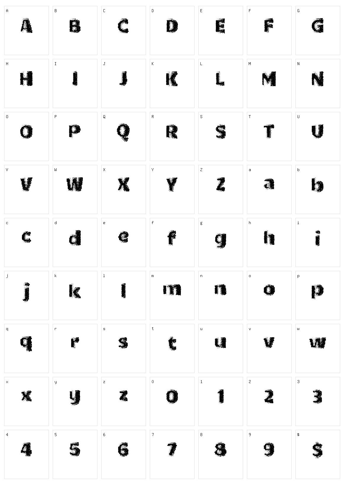 Dot Tricks Character Set