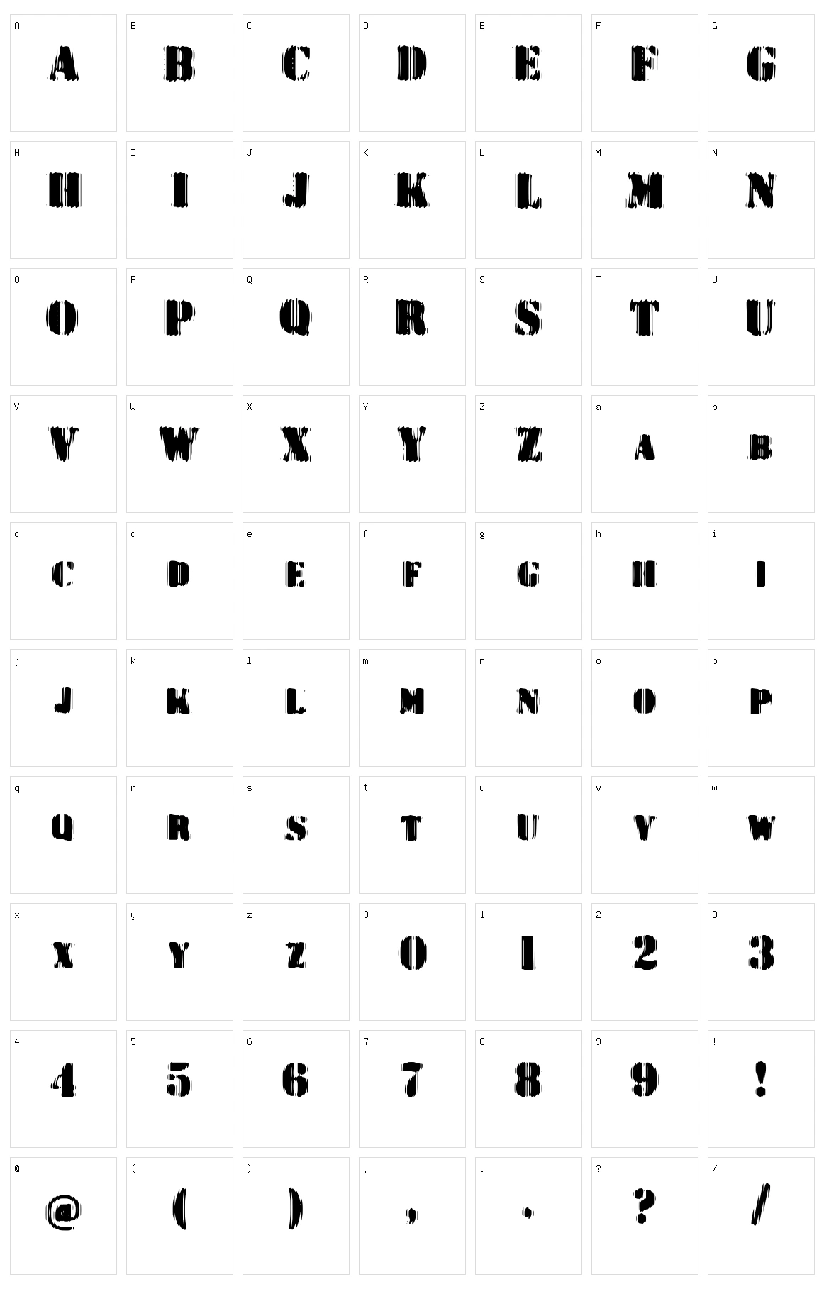 Dr. Enoksen Character Set