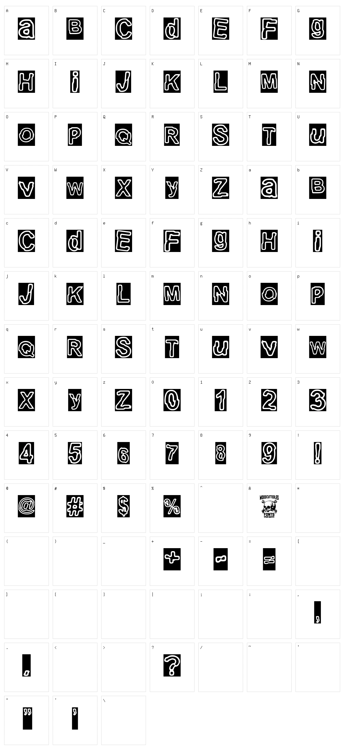 Electric Punk Character Set