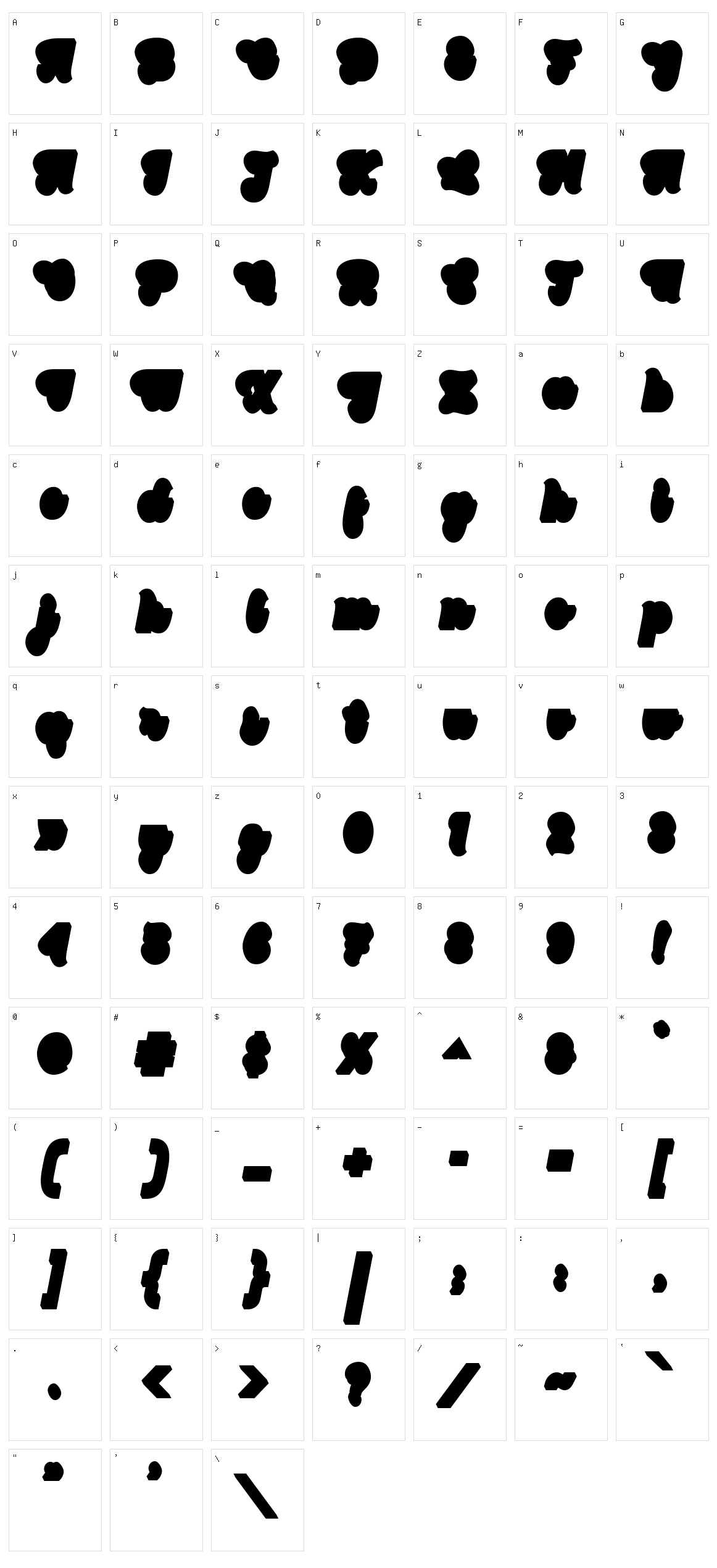 Maloney Character Set