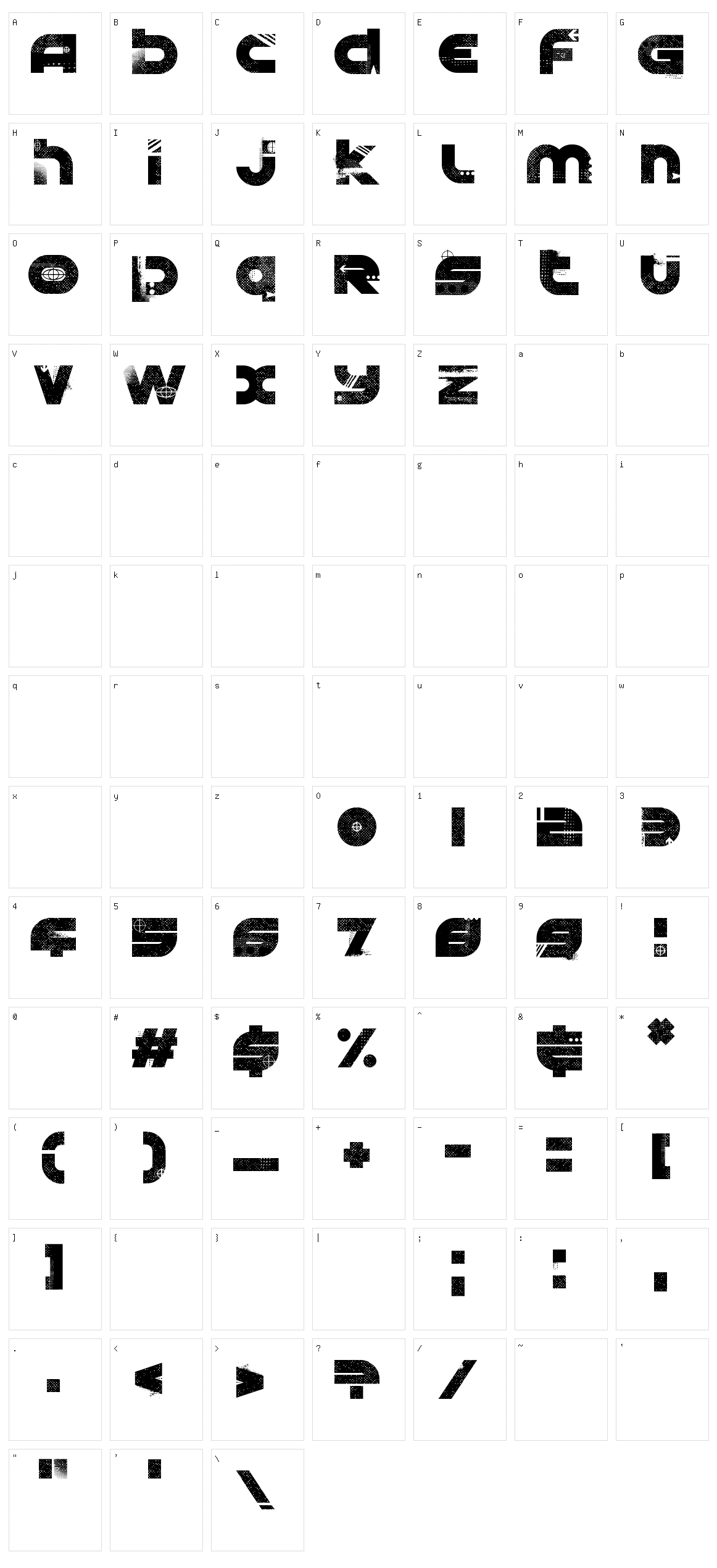 Graphik Arts Character Set