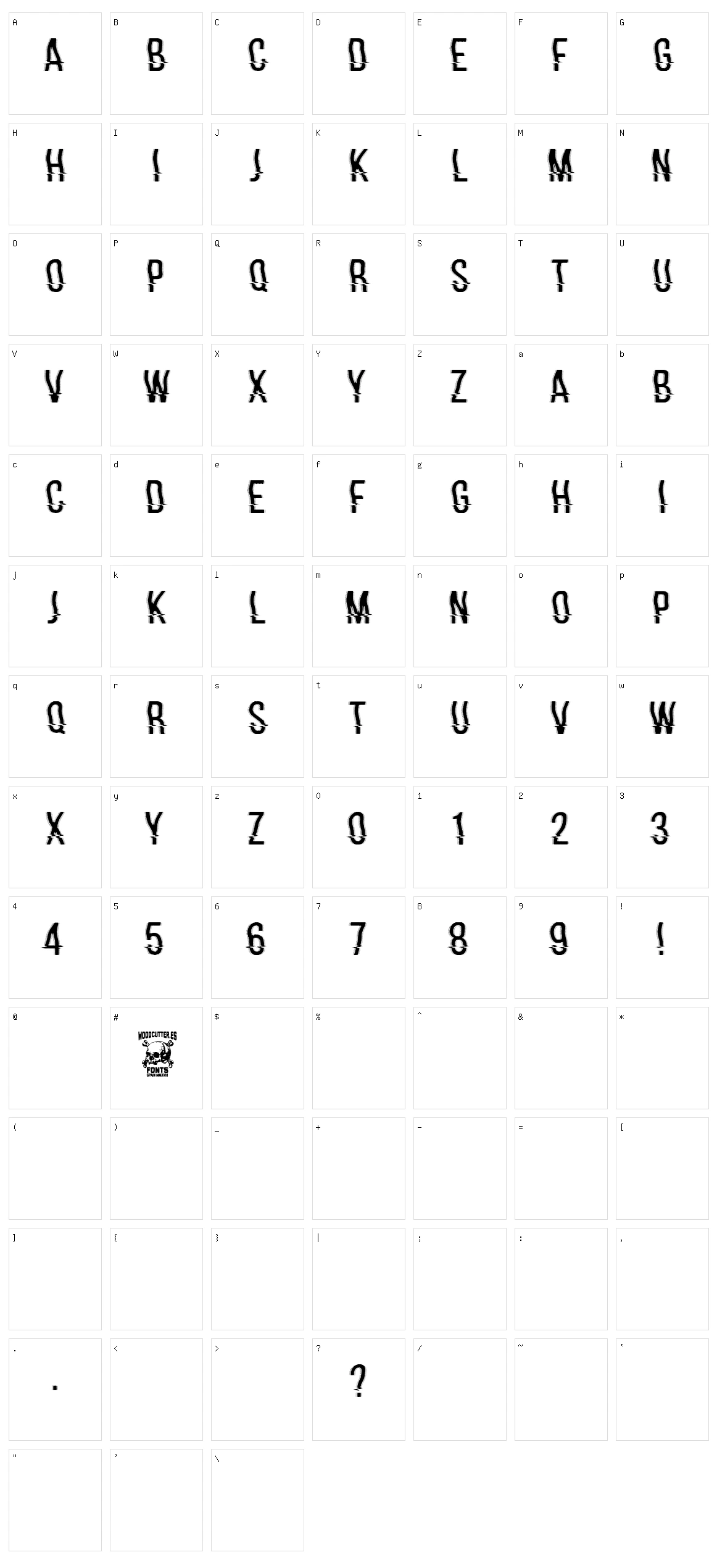 Hackerchaos Character Set