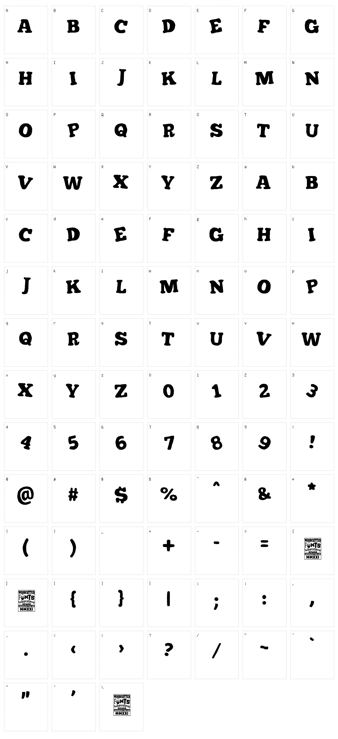Improbable Character Set