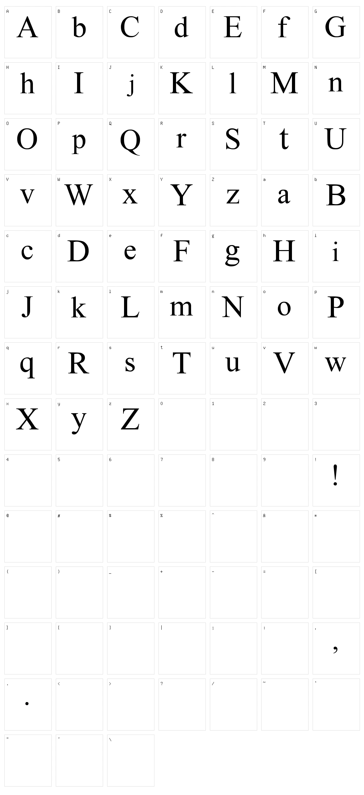 Instant Message Freak Character Set