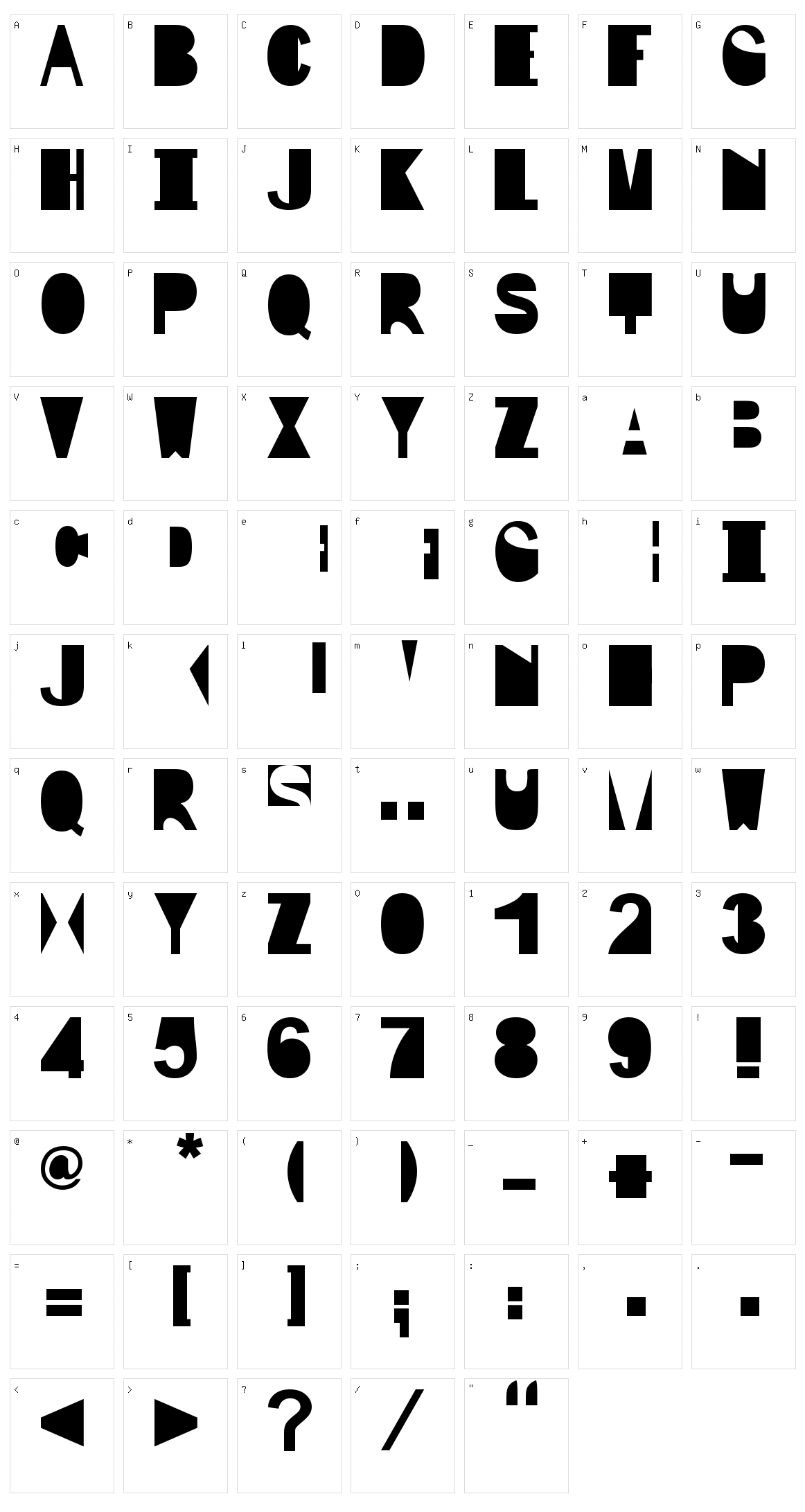 IP Character Set