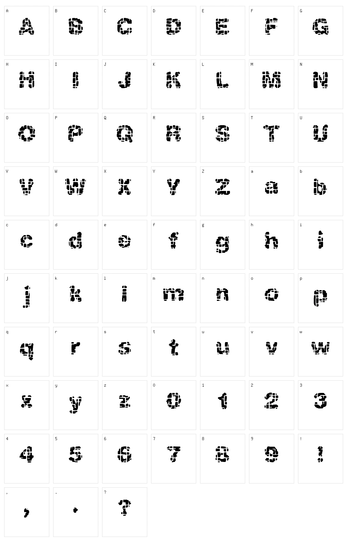 Katalyst Character Set